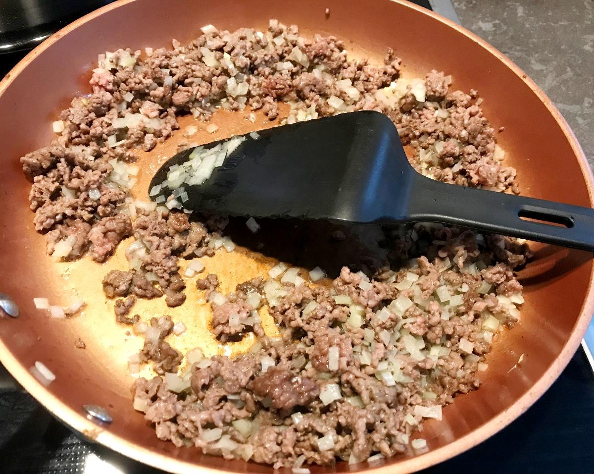 Add onion to skillet