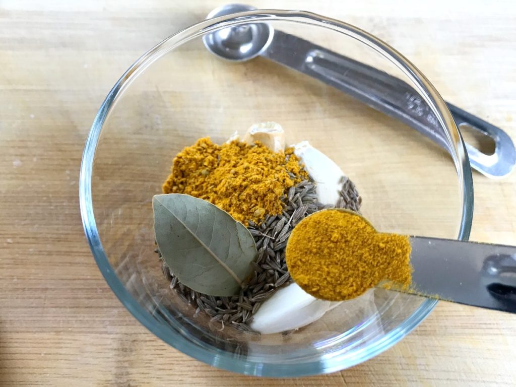 Turmeric added to spices