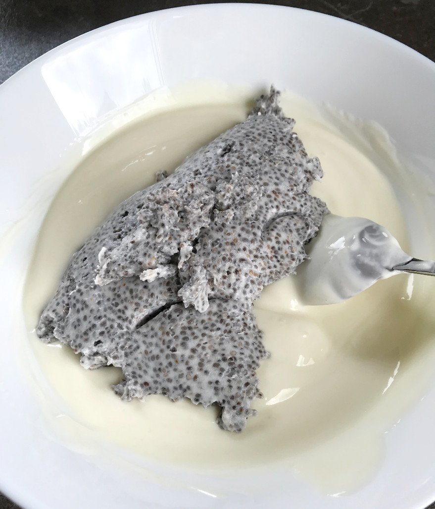 Greek Yogurt Coconut Chia Dessert - emkayskitchen