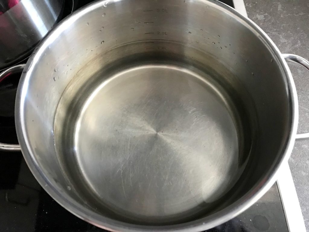 Bring medium pot of water to a boil