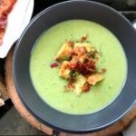 Zucchini Soup in bowl