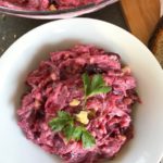 Red Beet Salad with Walnuts and Craisins