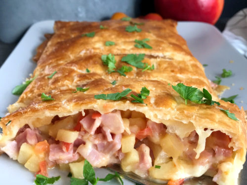 Ham and Cheese Puff Pastry - Everyday Delicious