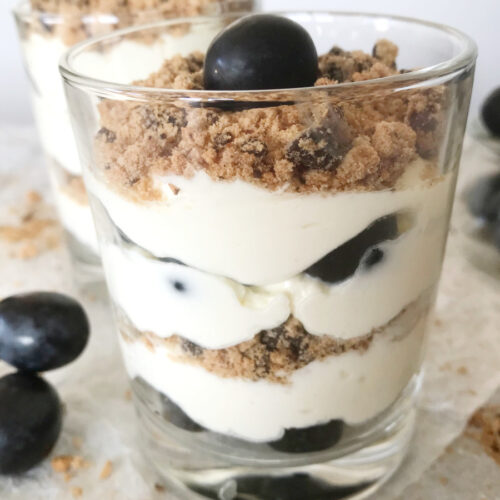 German Mascarpone Dessert with Grapes - emkayskitchen