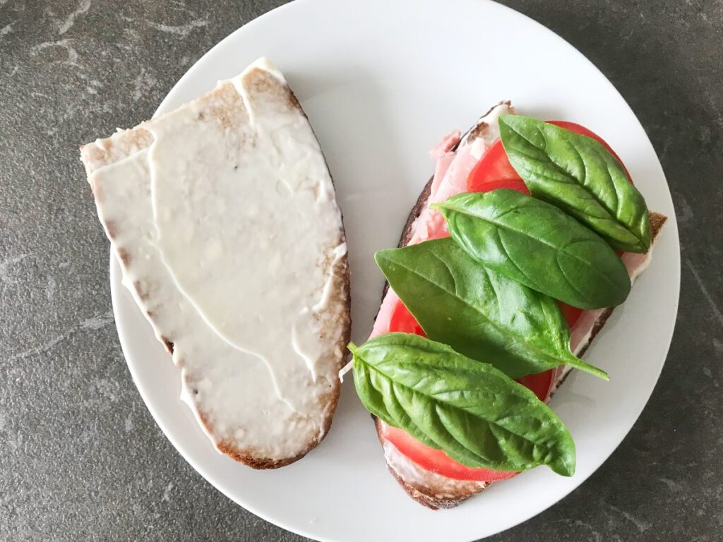 Assembling a panini sandwich
