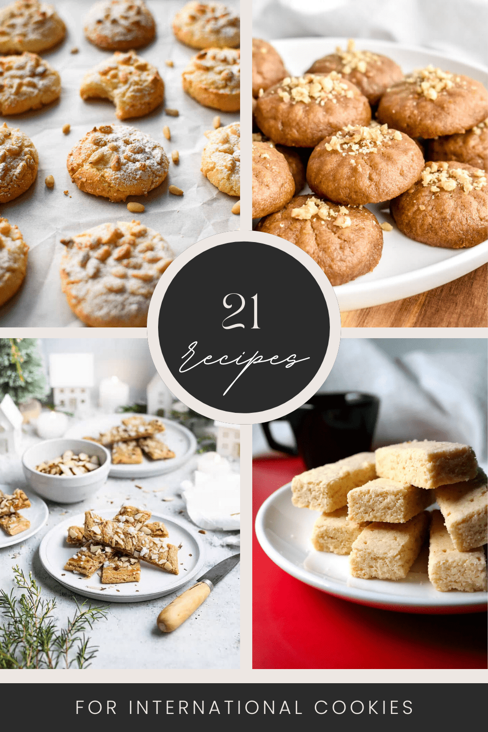 21 Recipes for International Cookies collage