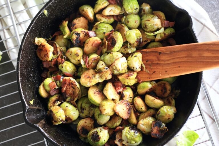 Serve Cast Iron Brussels Sprouts